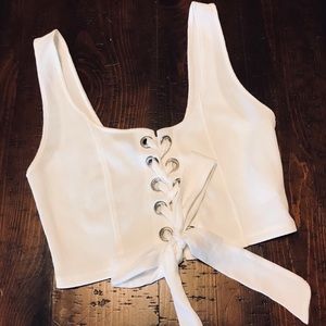 ❣️Sexy White Crop Top